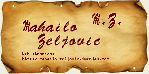 Mahailo Zeljović vizit kartica